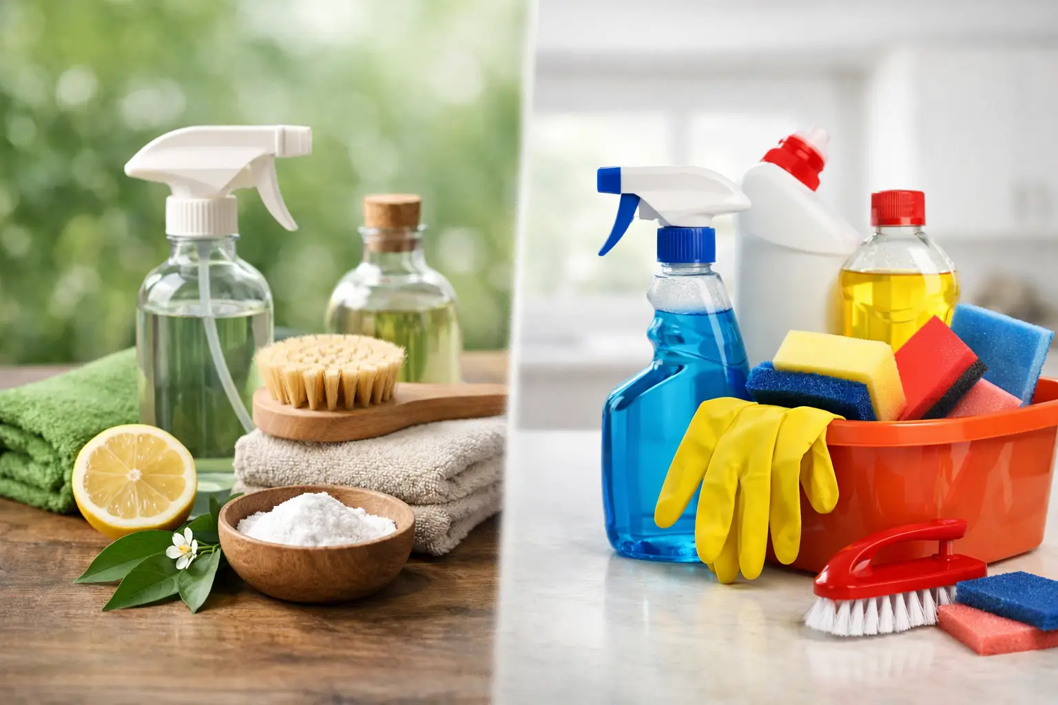 Green Cleaning vs Traditional Cleaning – Clean View LLC